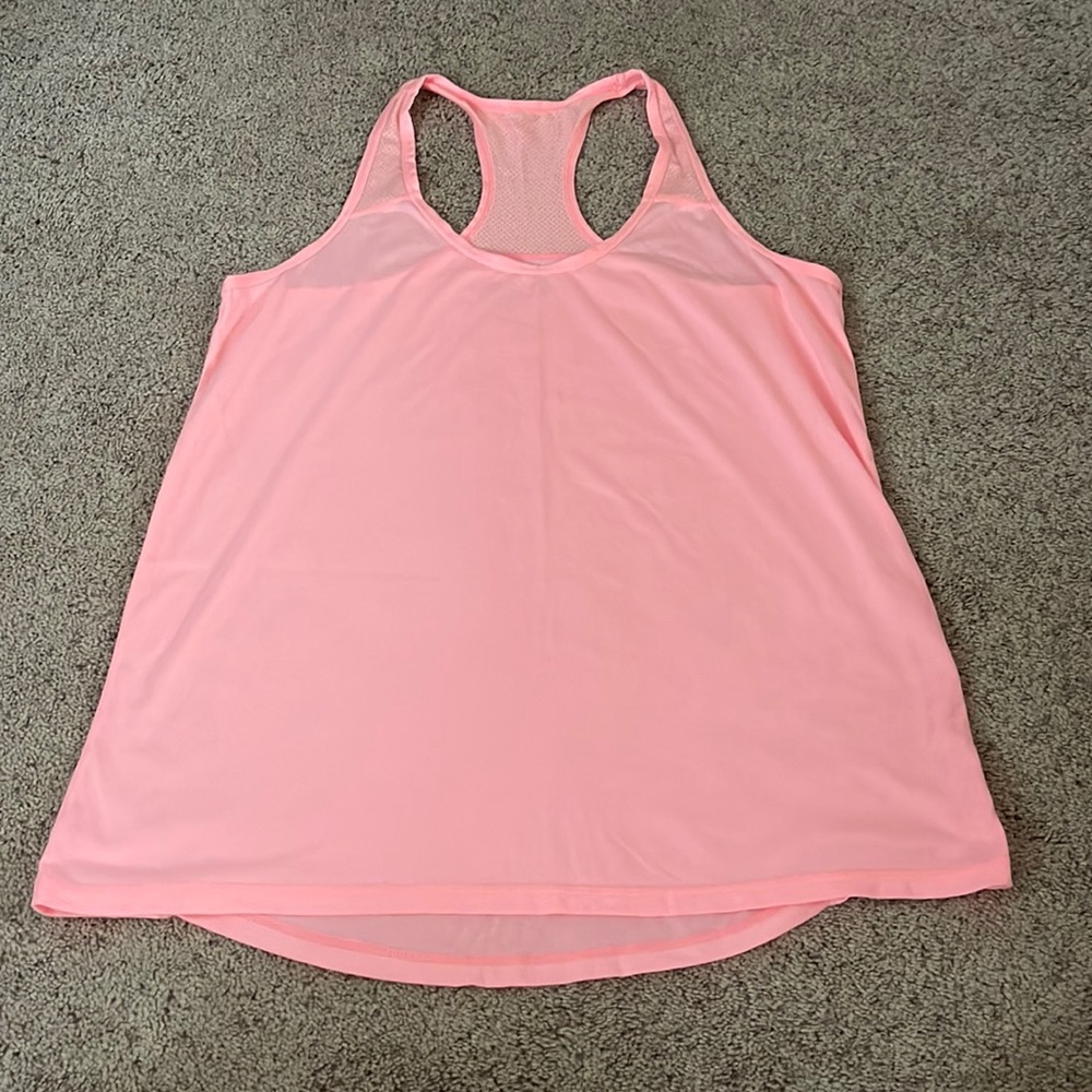 Coral workout tank top